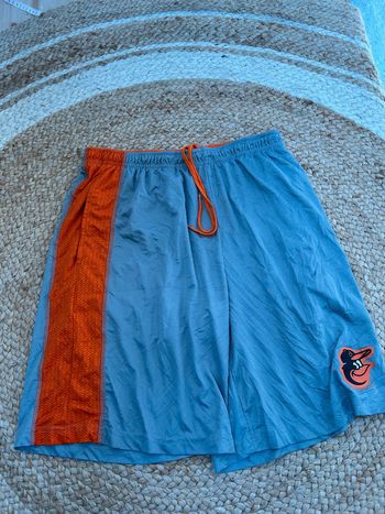 Short Genuine Merchandise Homme Gris/Orange Taille L | Très Bon État | SNVintagefr | BS1773