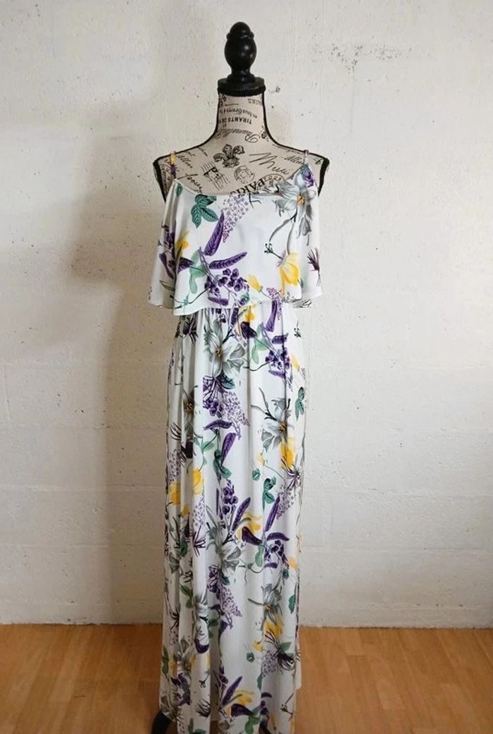 🌿 Robe longue fluide fleurie – Taille L/XL – Marque J.Stars – Très bon état - photo numéro 9