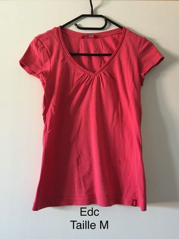 T-shirt rouge EDC Taille M