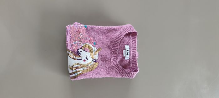 Pull rose licorne La Halle – fille 6 ans - photo numéro 7