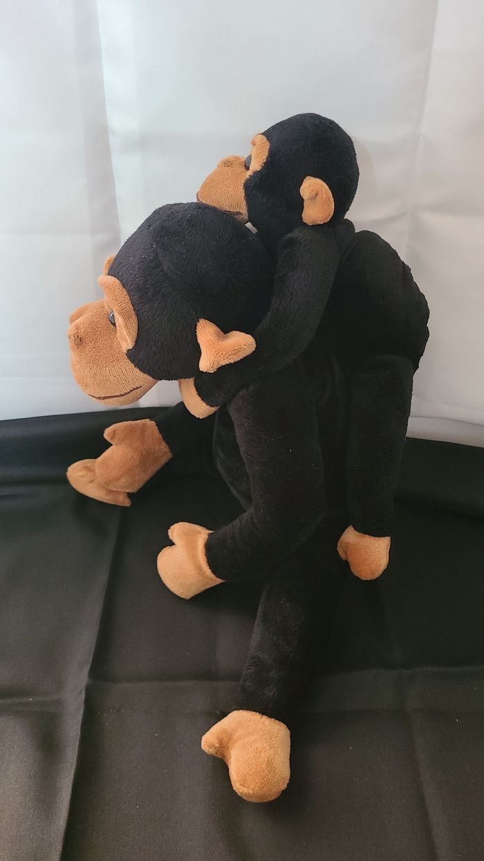 Peluche chimpanzé singe et petit - photo numéro 5