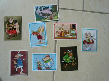 Lot de 5 cartes « 60 ans d’aventures Astérix »
