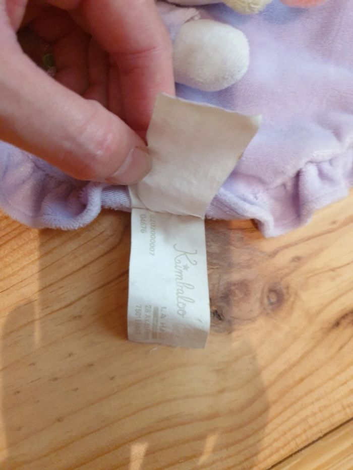 Doudou Souris mauve Kimbaloo - photo numéro 2