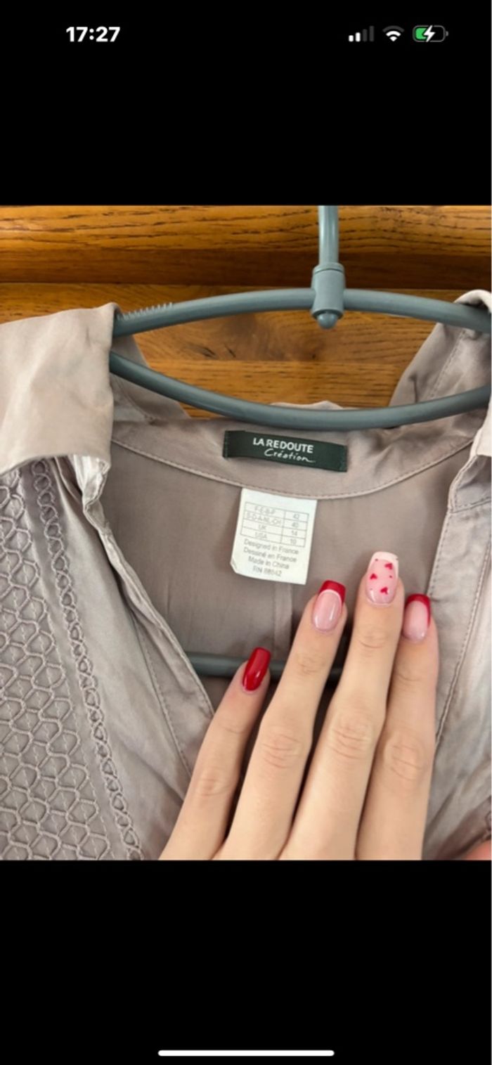 Chemise vintage en soie - photo numéro 2