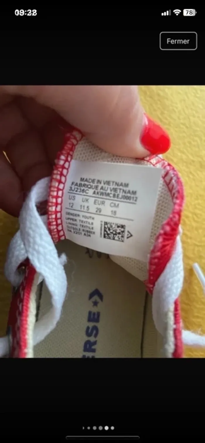 Converse rouge - photo numéro 9