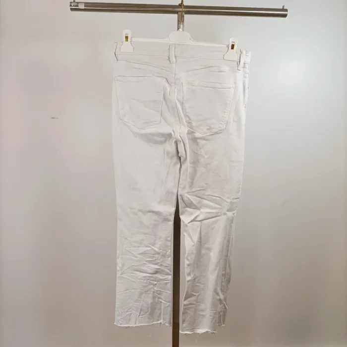 Jean skinny blanc Zara taille 40 coupe stretch bas droit A1488 - photo numéro 6