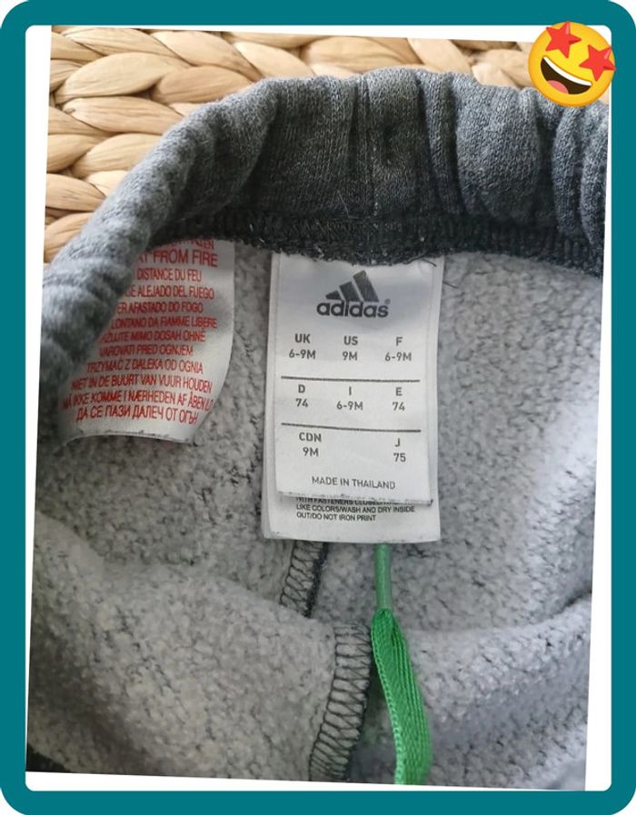 Jogging bébé garçon Adidas Taille 9 mois🌿🦊 - photo numéro 5