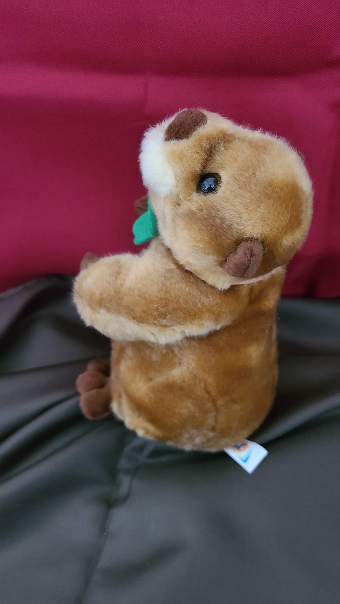 peluche castor marmotte fantasy toys - photo numéro 3