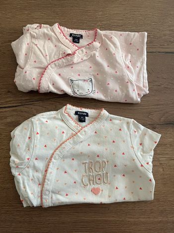 Lot 2 pyjamas - 6 mois
