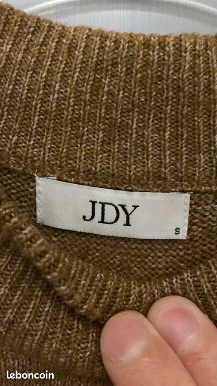 Pull Chaud Beige Foncé Marron JDY Taille S Neuf - photo numéro 2