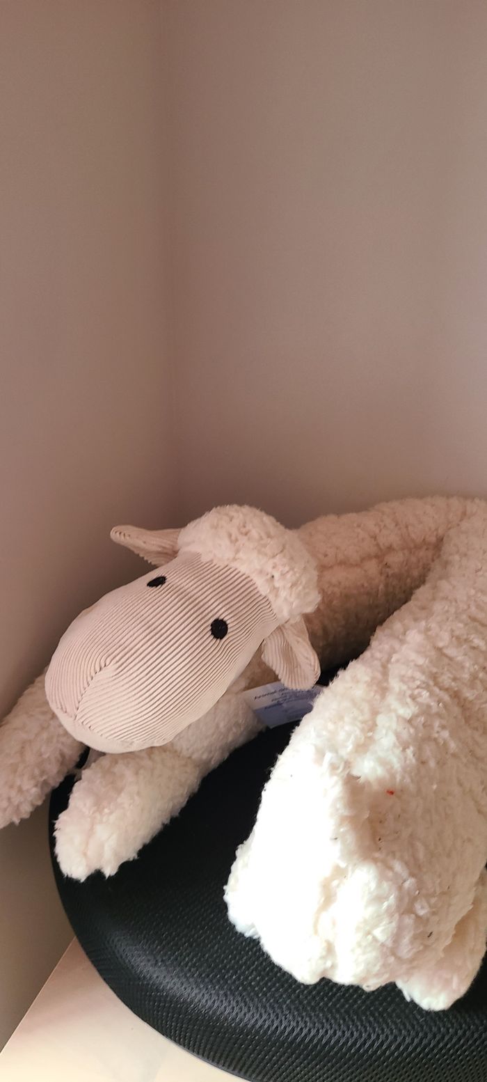 peluche anti courant d'air mouton 88 cm env.