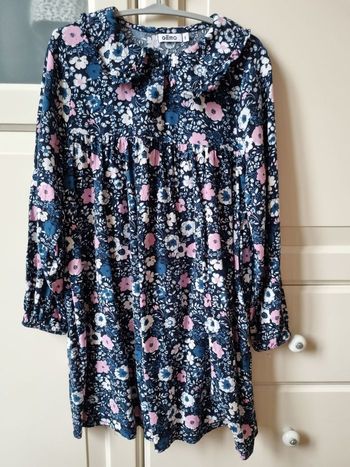 Robe à fleurs manches longues 8ans Gémo