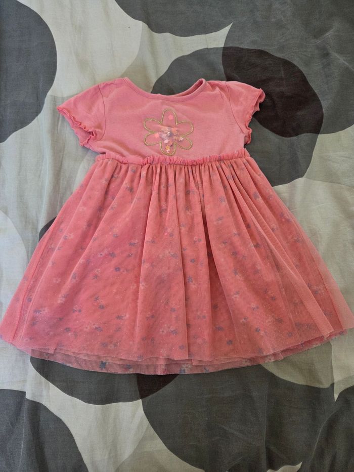 Robe rose bébé fille