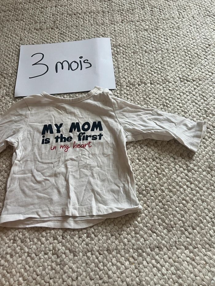TEE shirt manche longue 3 mois - photo numéro 4