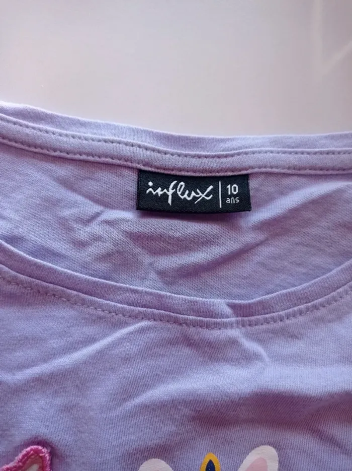 Pyjama fille violet motifs animaux - photo numéro 3
