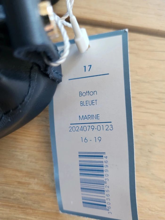 Chaussons semelle souple Jacadi 17 marine en cuir - photo numéro 7