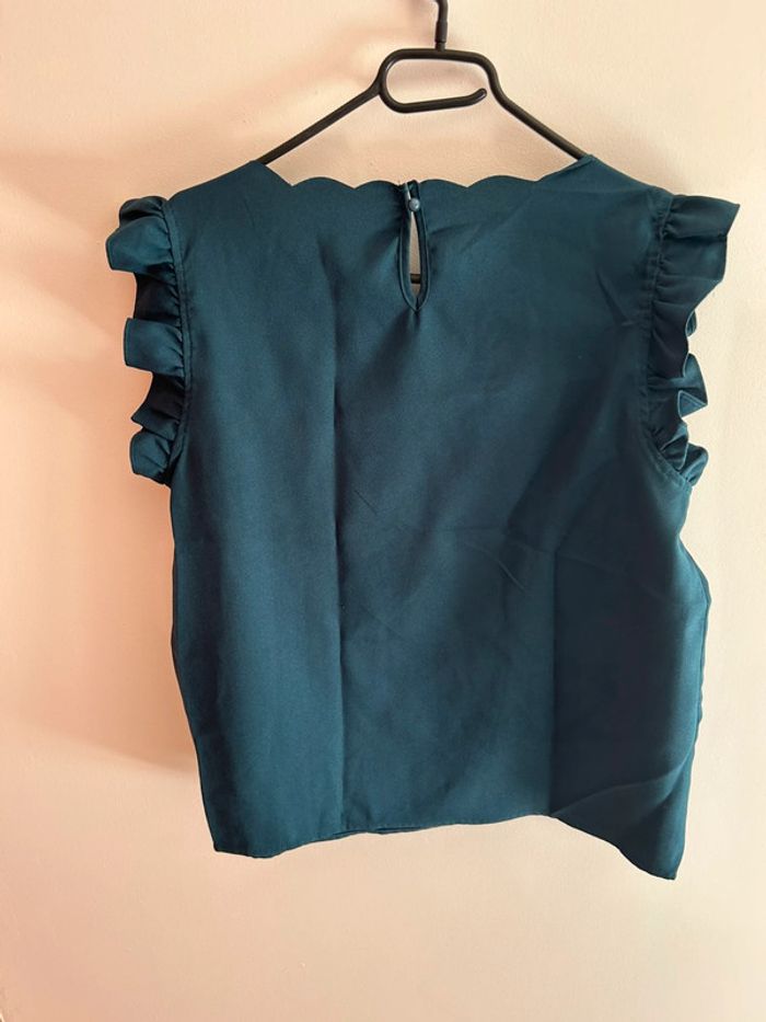 Blouse bleu canard - photo numéro 2