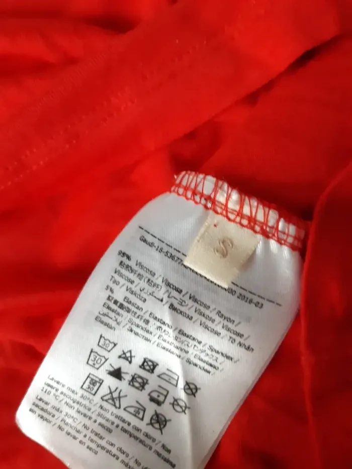Tee shirt manches longues rouge GAUDI T36 - photo numéro 6