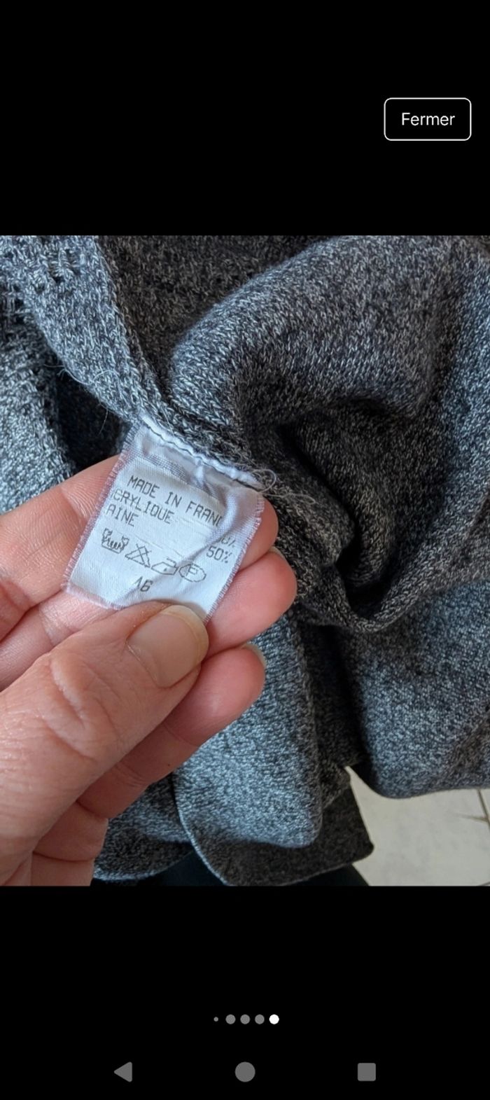 Magnifique pull chassagnard fabrication française en parfait état taille 46 - photo numéro 7