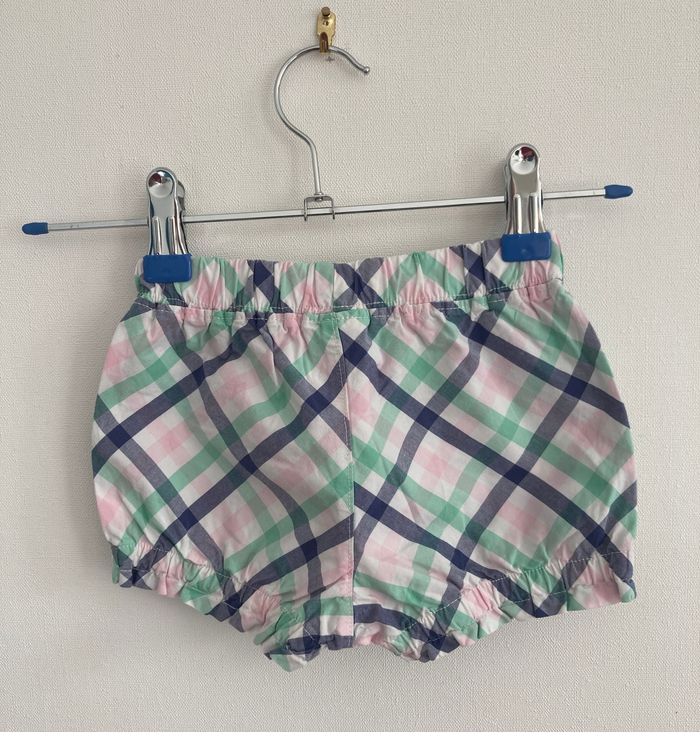 bloomer short à carreaux fille 12 mois - photo numéro 2