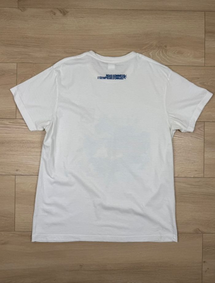 T-shirt officiel Olympique Lyonnais OL - Memphis Depay - Supporter - Blanc - Taille L-100% coton - photo numéro 3