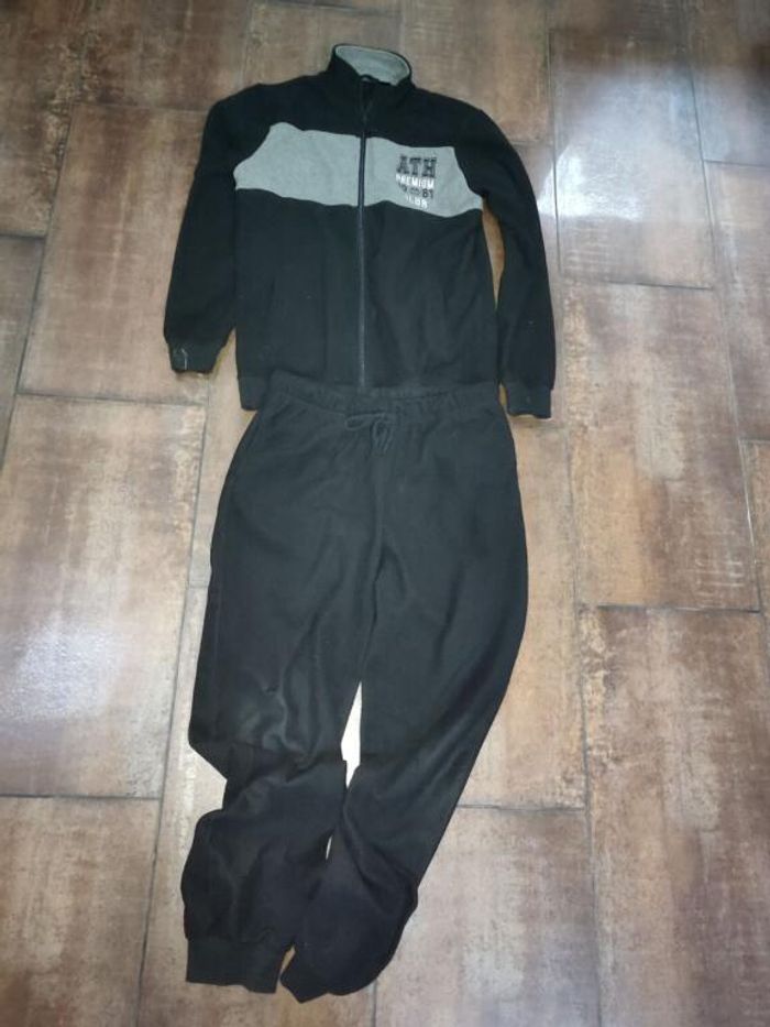 survêtement fibre polaire noir LIVERGY TAILLE M