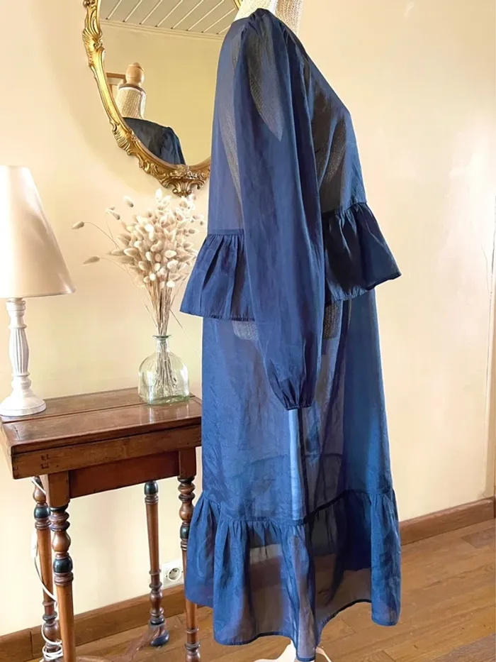 Robe Noire Transparente à Manches Longues – Monki – Neuf – Taille M - photo numéro 6