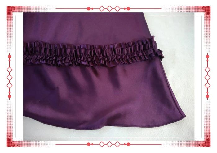 Robe satinée violine - photo numéro 4