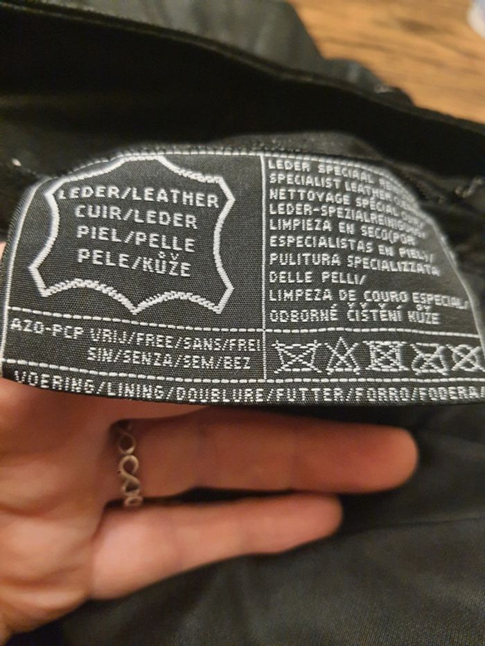 Veste longue cuir noir Authentic taille 40 - photo numéro 15