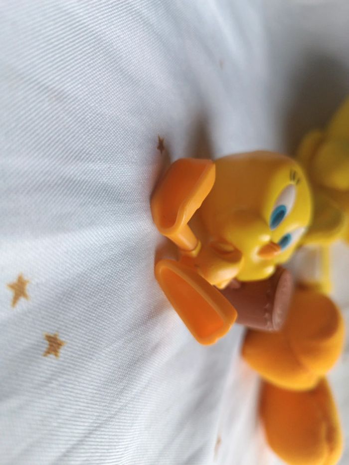 Peluche plush titi Grosminet allongé couché Looney Tunes toons figurine massue masse marteau - photo numéro 5