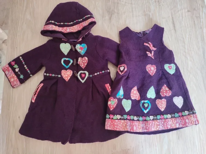 Robe et manteau assorti