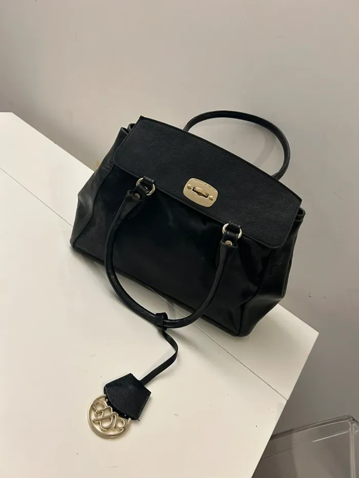 Arthur & aston sac en cuir bi matière noir, femme - photo numéro 9