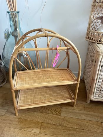 Penderie rotin poupée