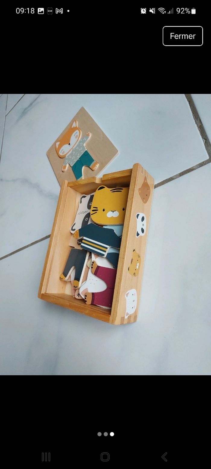 Jouet en bois pour habillé - photo numéro 3