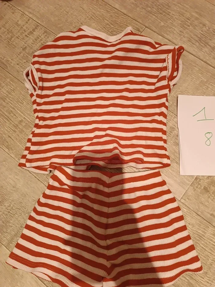 Ensemble éponge t-shirt et short 18 mois 80 cm zara - photo numéro 5