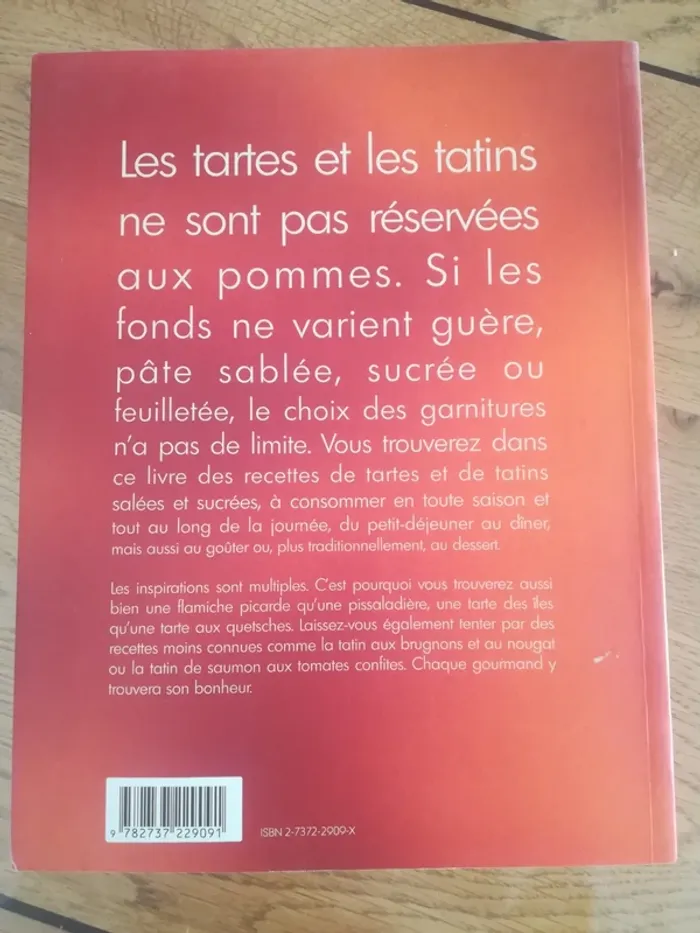 Livre recette tartes et tatin - photo numéro 2