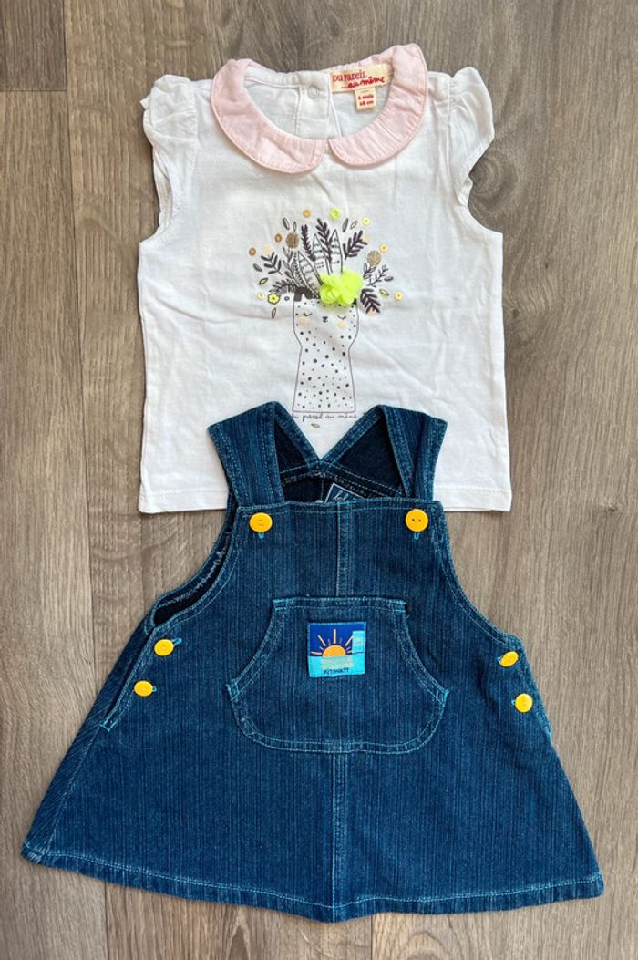 Lot printemps été taille 6 mois (10 articles) Disney Dpam Cacharel H&M Obaïbi - photo numéro 5