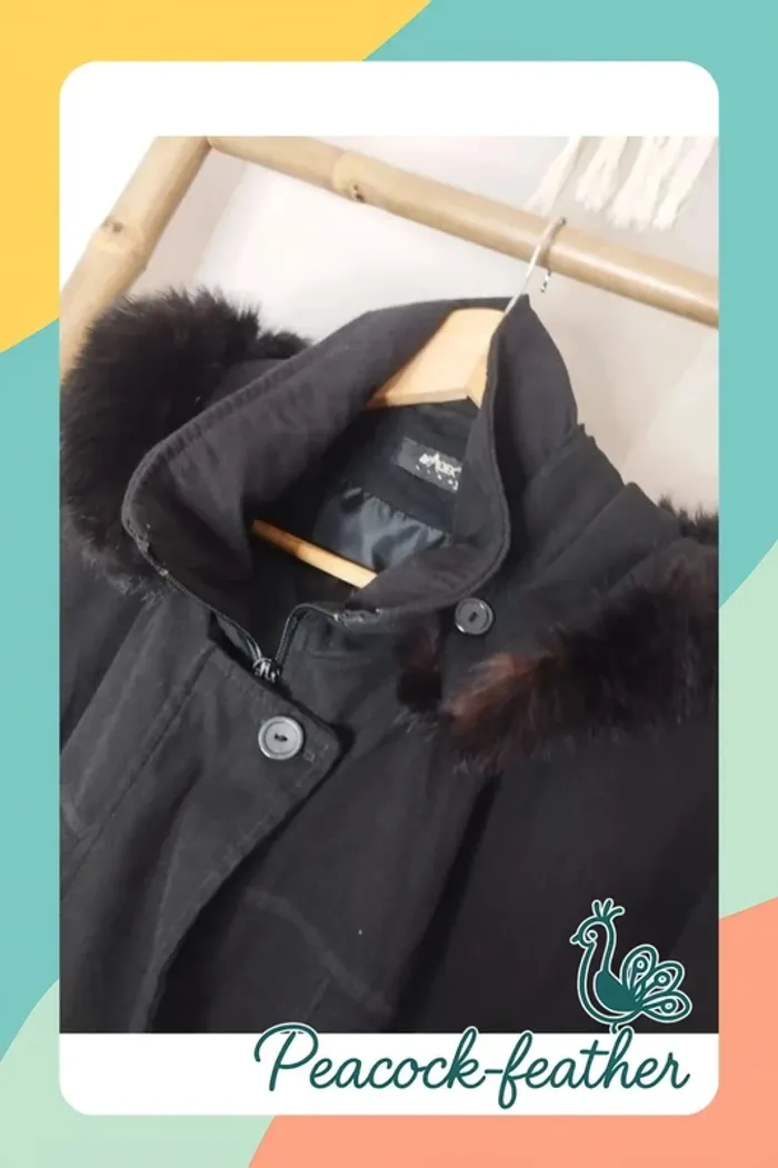 Manteau noir femme xxxl - photo numéro 6