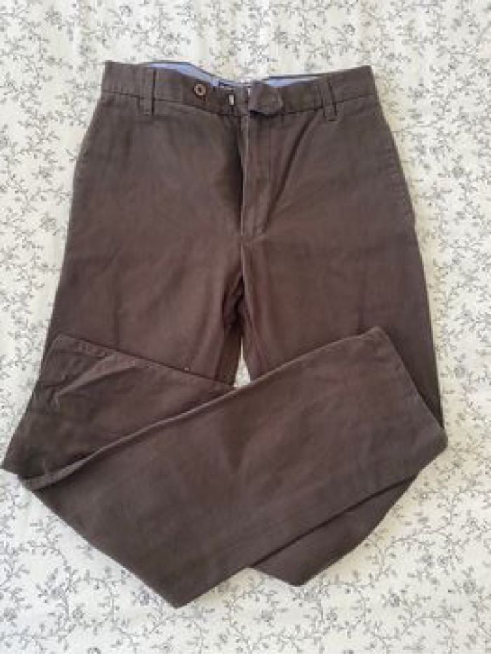 Pantalon marron chocolat Café Coton - photo numéro 4
