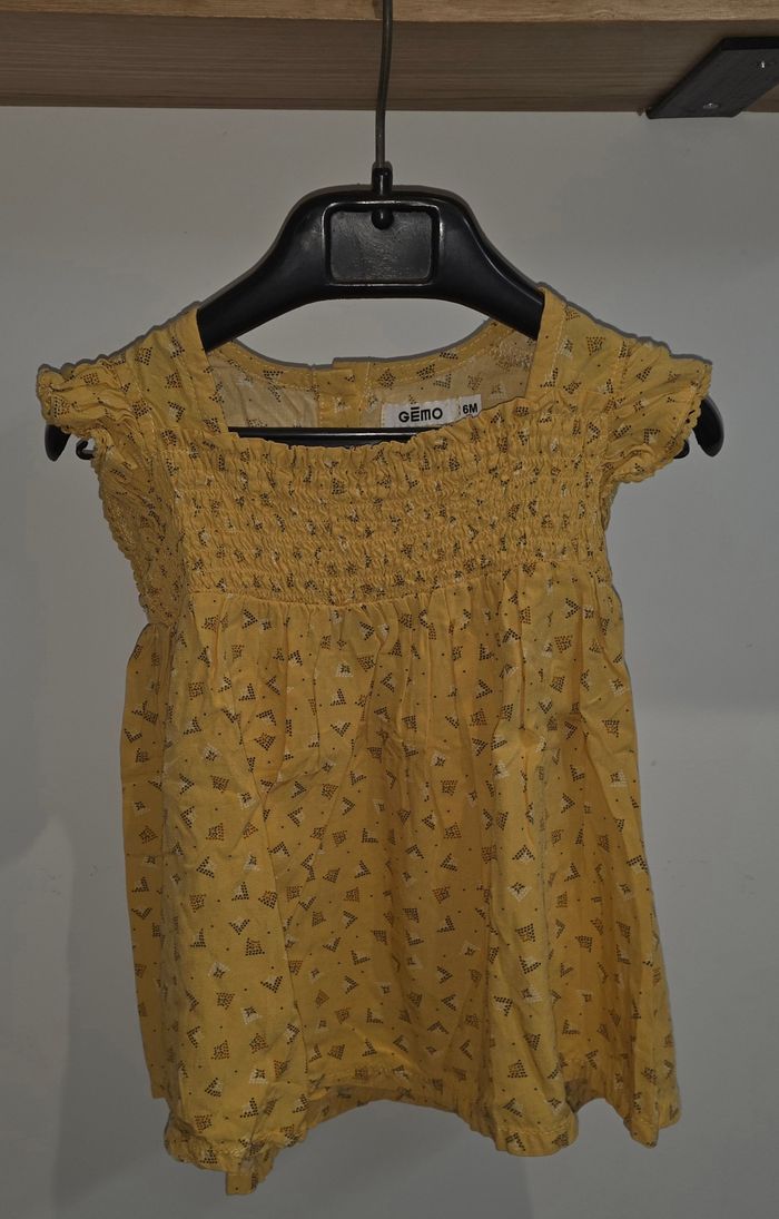 Robe MC jaune 6 mois