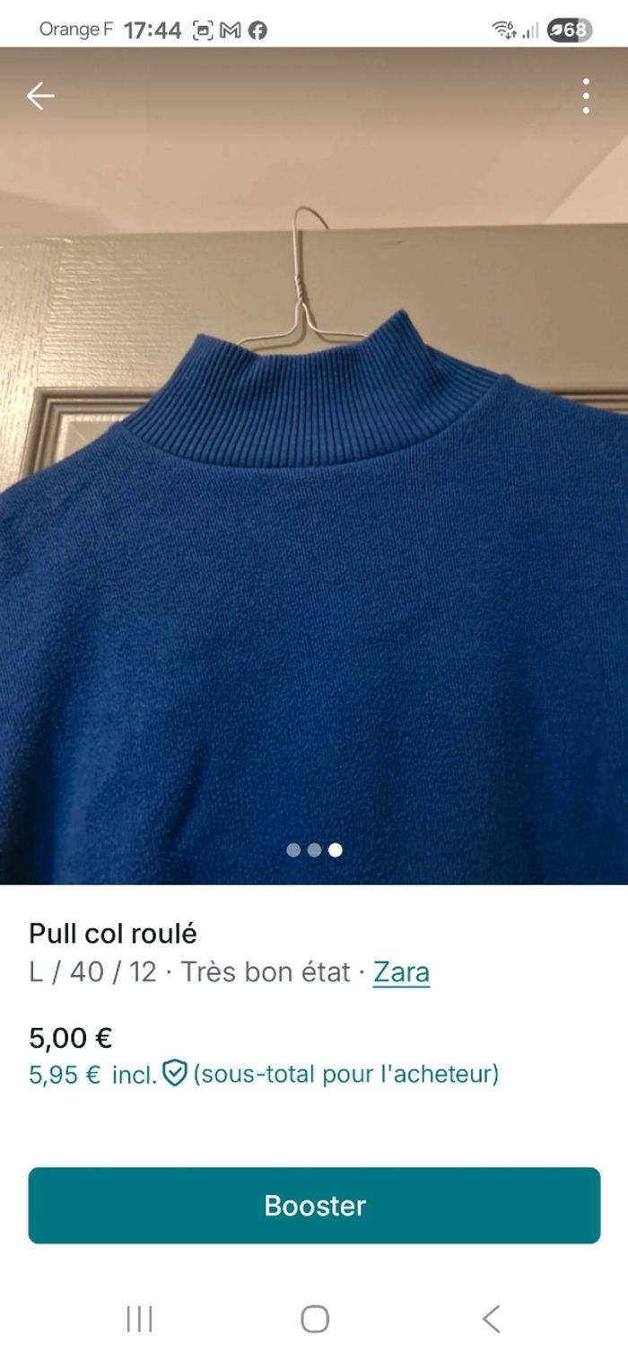 Pull col roulé - photo numéro 3