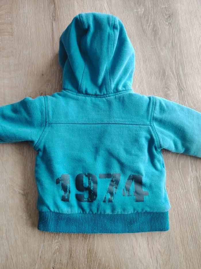 Gilet à capuche zippé épais garçon - photo numéro 5