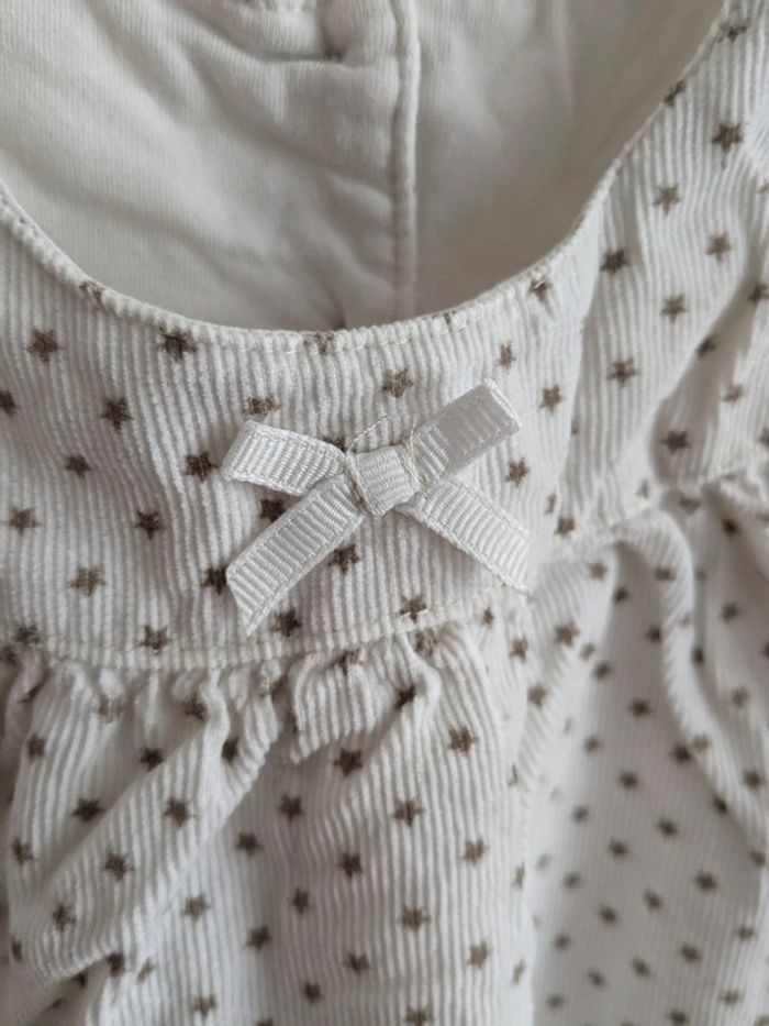 Robe blanche motif étoiles - photo numéro 2