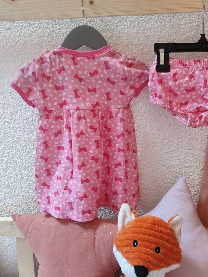 Ensemble Robe + bloomer - Minnie mouse - 3 mois - Neuf - Disney - photo numéro 4