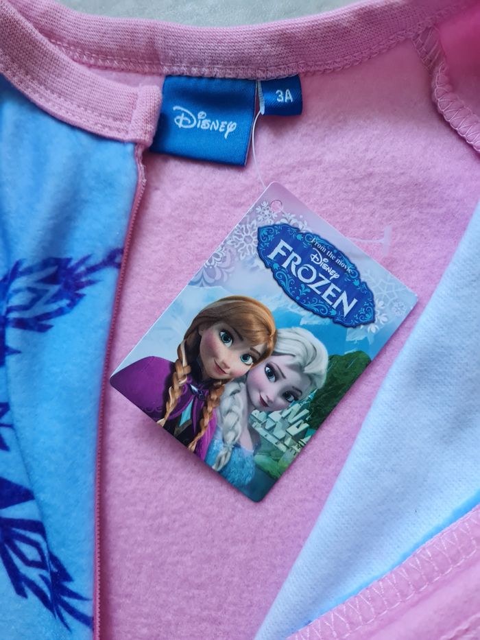 pyjama polaire 1 pièce Disney Reine des neiges fille 3 ans neuf - photo numéro 5