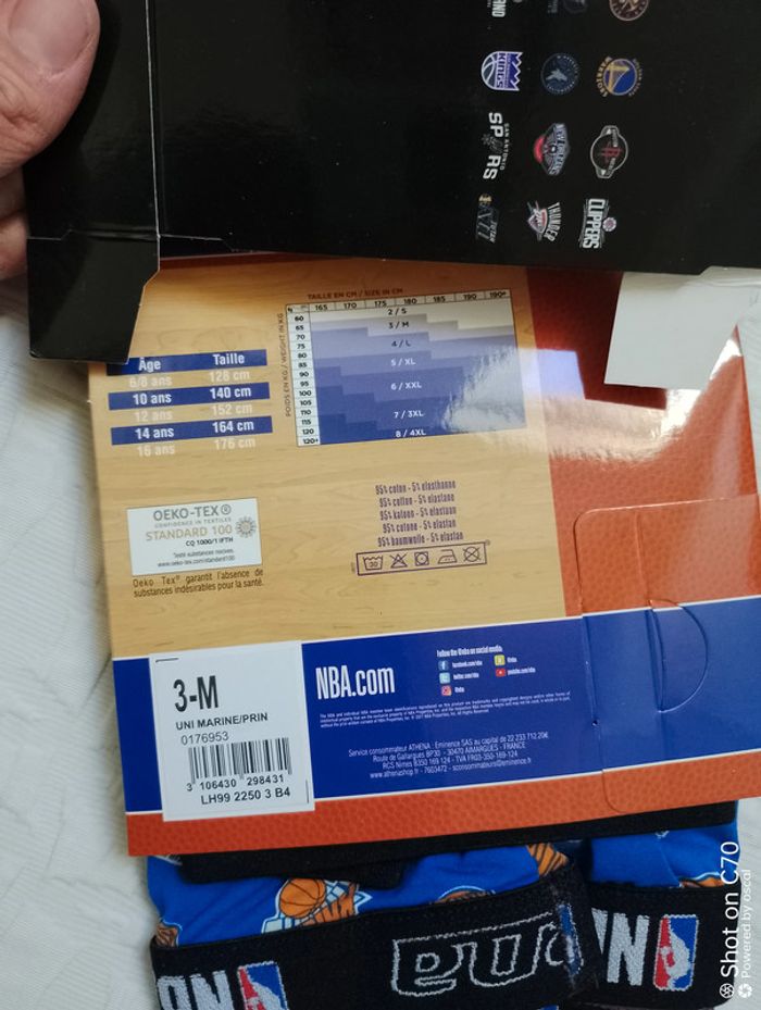 Athena lot 2 boxers NBA boîte cadeau - photo numéro 2