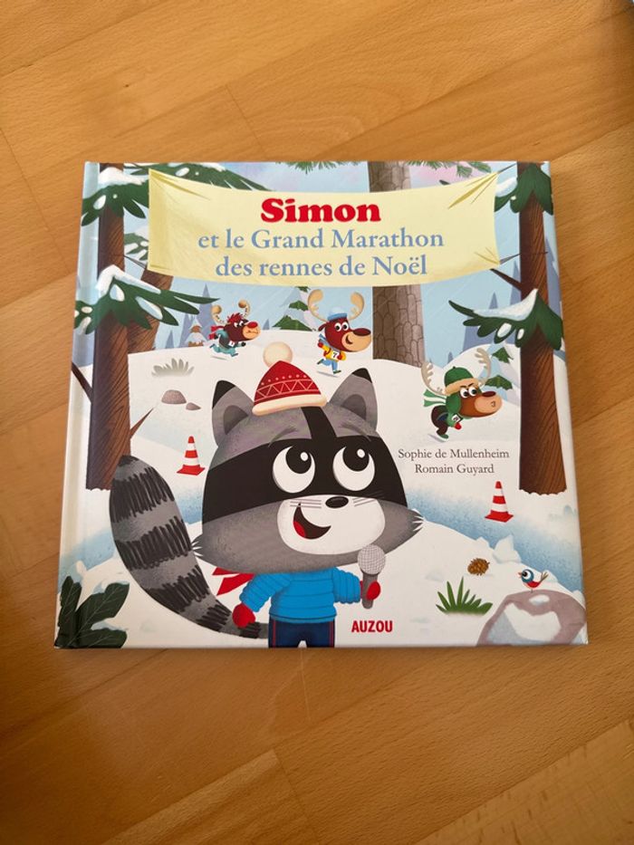 Livre Simon et le grand marathon des rennes de Noël