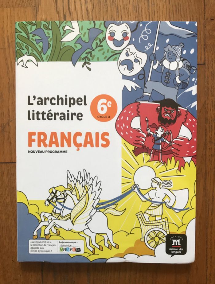 L'archipel littéraire nouvelle édition 2025 - Manuel de l’élève 6ème