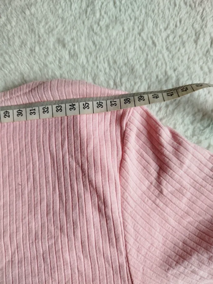 Haut col carré rose Takko taille M - photo numéro 9