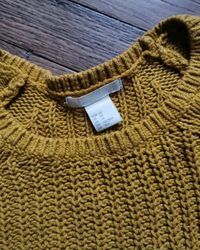 Pull moutarde H&M taille XS - photo numéro 3